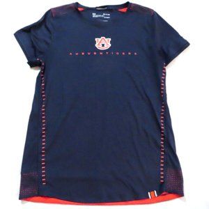 Under Armour Blue Auburn University Loose HeatGear Shirt